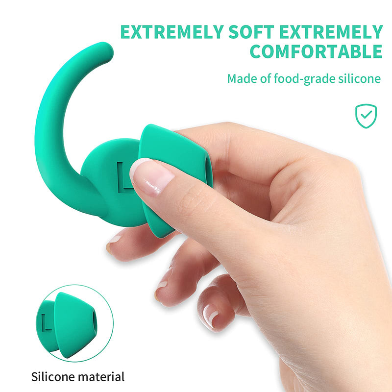 [Australia] - Noise Reduction Earplugs, 2 Pair Sound Blocking Earplugs for Protecting Hearing, Silicone Noise Cancelling Earplugs Suitable for Comfortable Sleep Concert Work Swim&Airplane Travel Light Green 