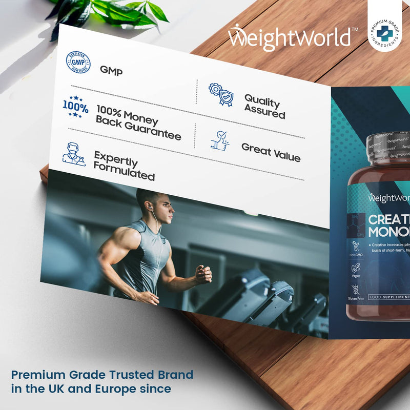 [Australia] - Creatine Monohydrate Tablets 3000mg - 180 Tablets - Gym Supplement for Men & Women - Creatine Monohydrate Powder Alternative - Vegan & Keto Unflavoured Energy Supplement for Workout 