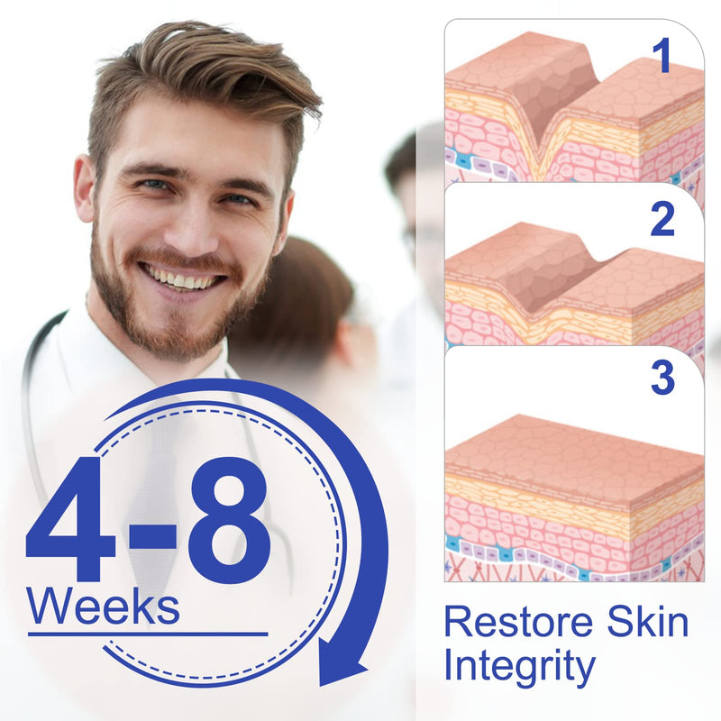 [Australia] - Advanced Silicone Scar Sheets, Transparent Strips, Gel Tape for Scar Removal, Reusable and Effective Removal New and Old Scars(4X300CM Roll) Blue 