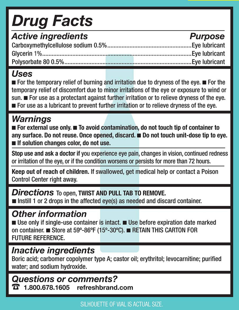 [Australia] - Refresh Digital PF Lubricant Eye Drops, Preservative-Free, 0.01 Fl Oz Single-Use Containers, 30 Count (Pack of 1) 