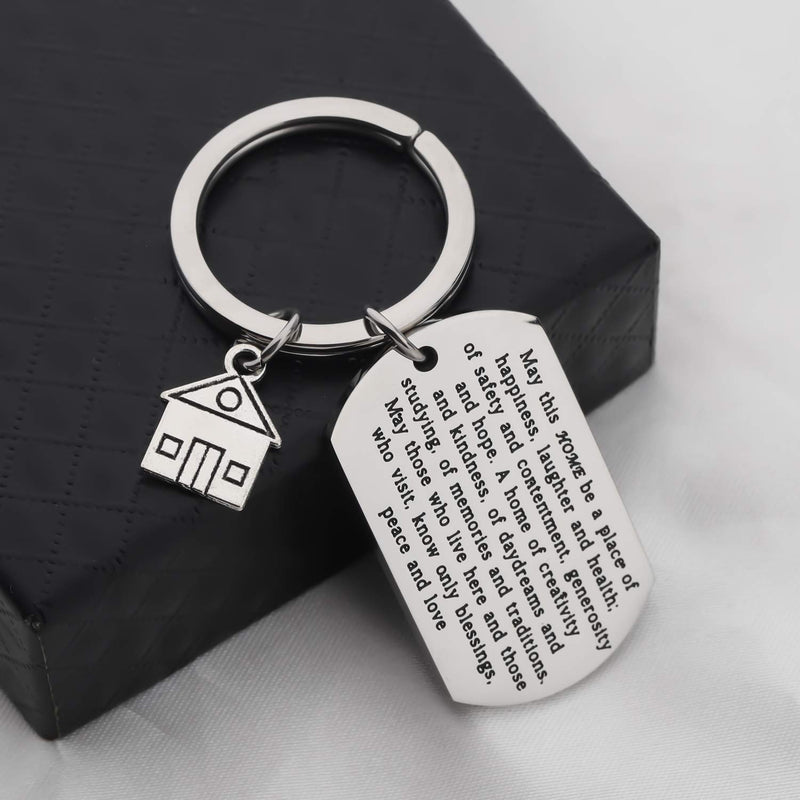 [Australia] - FUSTMW Housewarming Gift New Home Keychain Gift for New Homeowner Jewelry Moving in Gift House Keyring First Home Gift Realtor Closing Gifts New Home Keychain DT 