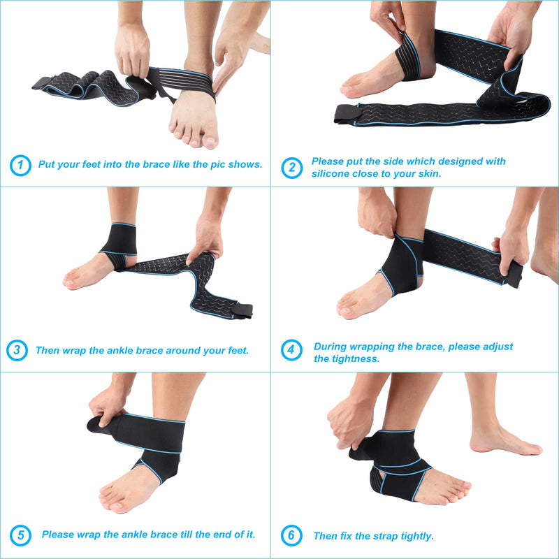 [Australia] - Ankle Support,Ankle Brace for Men and Women, Adjustable Ankle Compression Brace for Plantar fasciitis, arthritis sprains, muscle fatigue or joint pain, heel spurs, foot swelling,Suitable for Sports 1 Red 