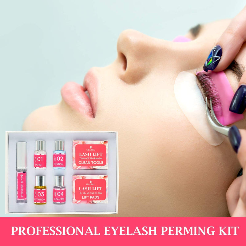 [Australia] - Gleebee Eyelash Lift Kit, Eyelash Perm Kit, Professional Eyelash Lash Extensions, Lash Curling, Semi-Permanent Curling Perming Wave Suitable For Salon 