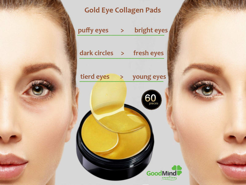 [Australia] - Collagen Under Eye Gel Patches [60 pack] For Moisturizing Puffy Eyes, Dark Circles, Under Eyes Relief. Pads for Under Eye Bags and Puffiness Reducer. Gel Face Skin Treatment Mask for Fresher Look. 