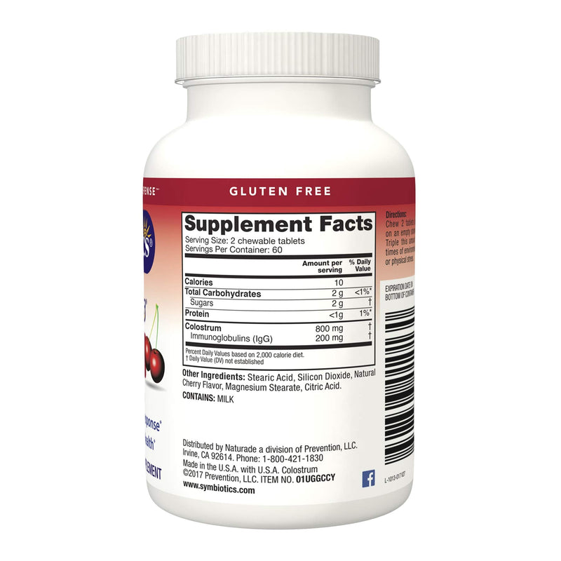[Australia] - Symbiotics Immunity Support Colostrum Plus Chewables (Wild Cherry) Wild Cherry 