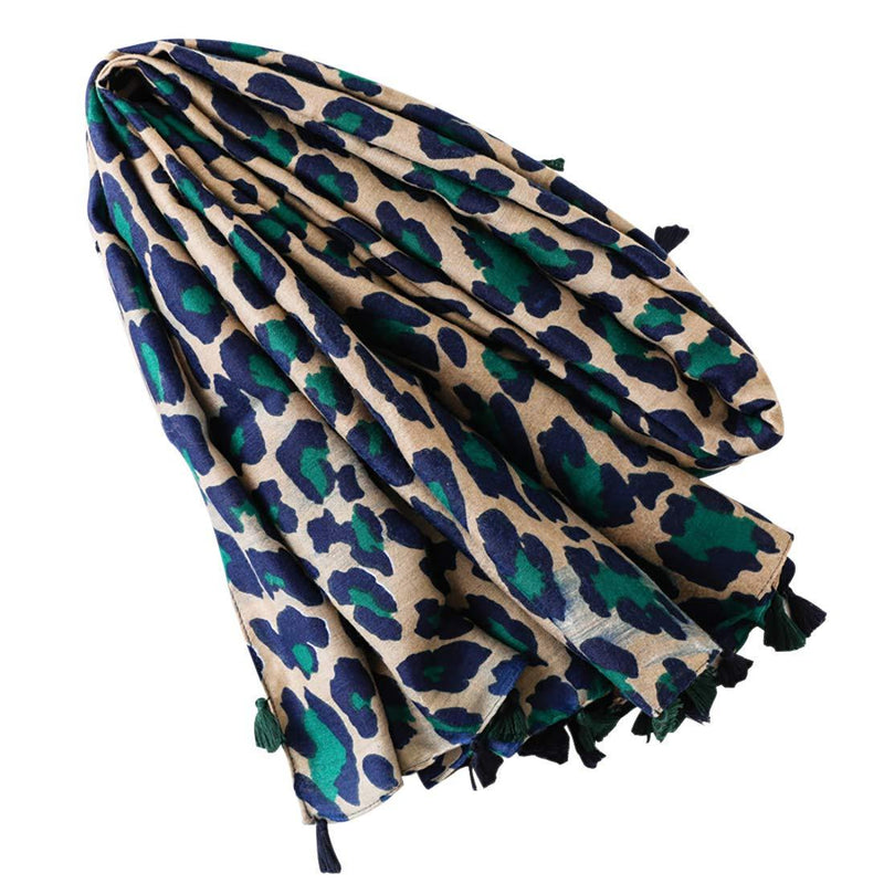 [Australia] - FAIRYGATE Leopard Scarf Women Lady Oversized Long Soft Warm Wrap Shawl Animal Print Scarves 19228 L 