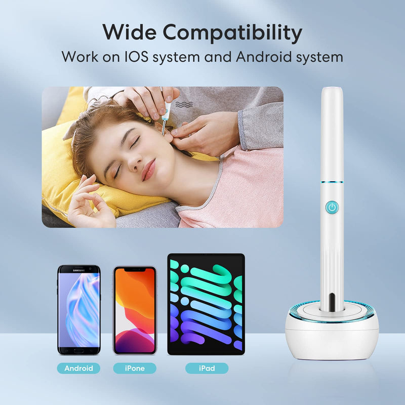 [Australia] - Ear Wax Removal, Ear Cleaner with Camera, Ear Wax Removal Tool with 1080p HD, Wireless Otoscope with Light, Ear Wax Removal Kit for iPhone, ipad, Android Phones 