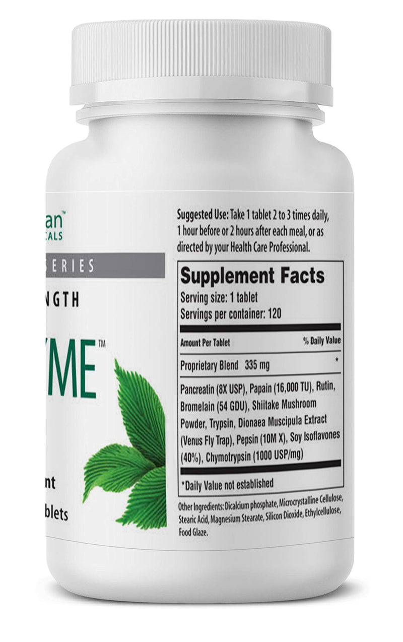 [Australia] - American Nutriceuticals – Nutrizyme – 120 Tablets – Professionally Formulated Proteolytic Enzyme Complex – Supports Immunity, Circulation & Metabolic Balance 120 Count (Pack of 1) 