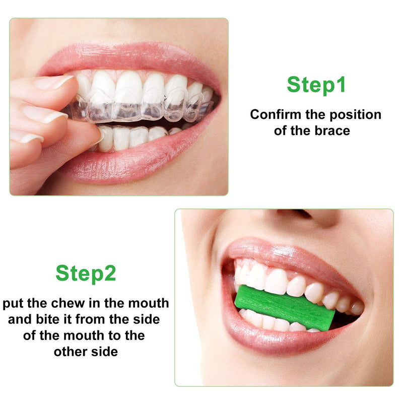 [Australia] - 20 Pieces Aligner Tray Seaters Chewies for Aligner Trays Chompers Aligner Trays (Green) Green 