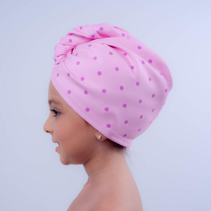 [Australia] - AqkuaTwist Pink Hair Towel & Turban. Ultra Absorbent Hair Towel Anti Freeze Capabilities Light Weight Made on Sport N Care Micro Fiber Tech Compact in Fashionable Design Easy to Use. Made in USA 