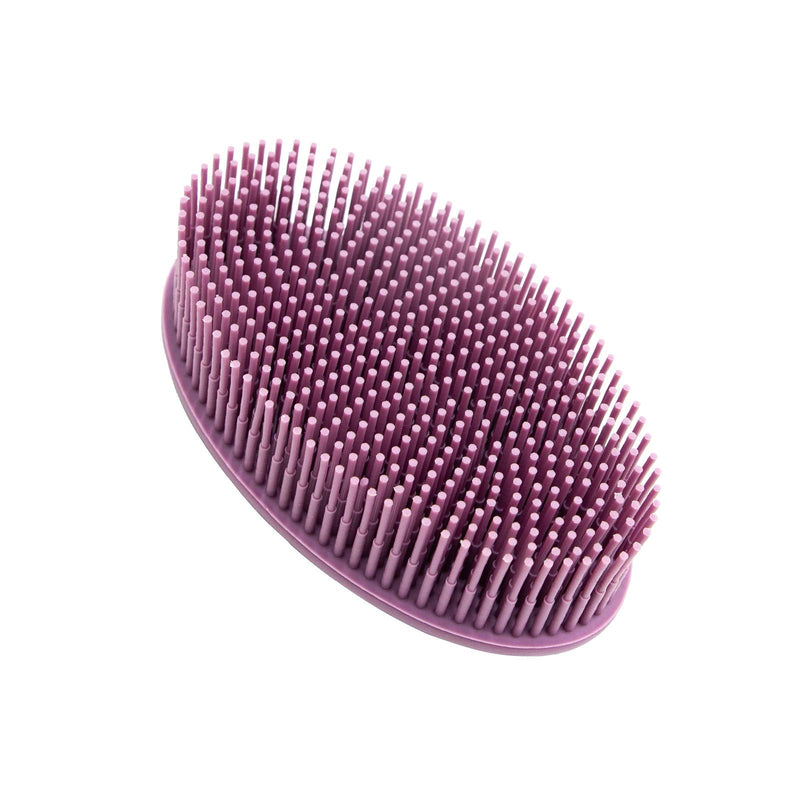 [Australia] - Body Brush,Silicone Body Bath Brush Double Side Back Scrubber Handle Bath Shower Brushes Scrubbers with Ultra Soft Bristles,Non-Slip 