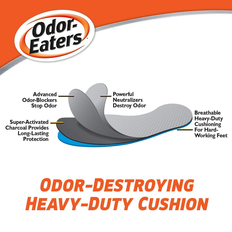 [Australia] - Odor-Eaters Ultra-Durable, Heavy Duty Cushion Insoles, 1 pair 1 Count (Pack of 1) 