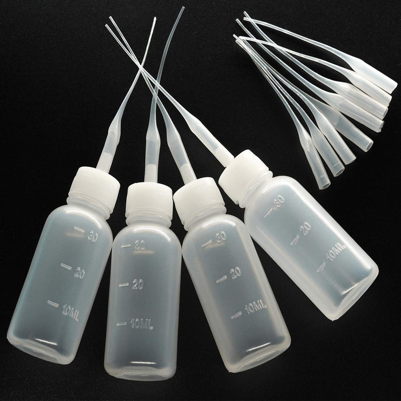 [Australia] - 30Milliliter Precision Applicator Bottle with Blunt Tip Needle and Cap|14ga 16ga 18ga 20ga 22ga Blunt Needles|Oil Dropper Bottle, Glue Applications, Acrylic Painting, 8 Pcs 