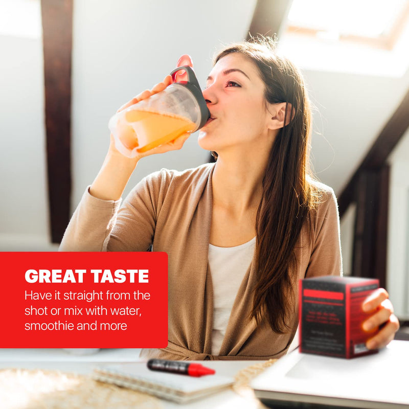 [Australia] - Liquid Korean Ginseng and Royal Jelly, Guarana, Bee Pollen and Taurine, High Dose Immunity Drink, Reduces Tiredness and Fatigue, 20 Energy Shots 
