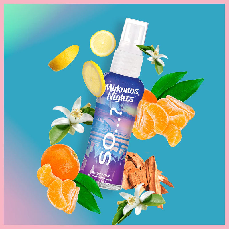 [Australia] - So…? Summer Escapes Womens Gift Set, Body Mist Fragrance Spray (4x50ml) 50 ml (Pack of 4) 