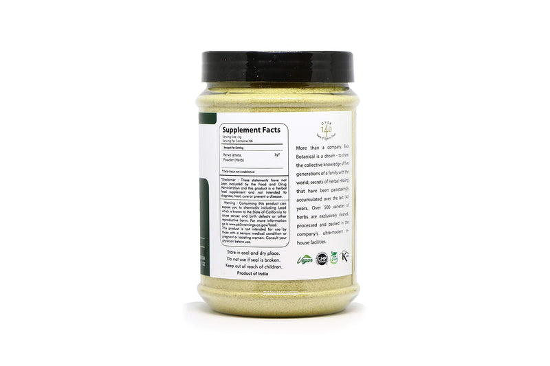 [Australia] - Polapola Powder (Aerva lanata), Liver Cleanse Detox & Repair l Natural Supplement | Superfood | Supports Healthy Liver Functions by Bixa Botanical - 7 Oz (200g) 