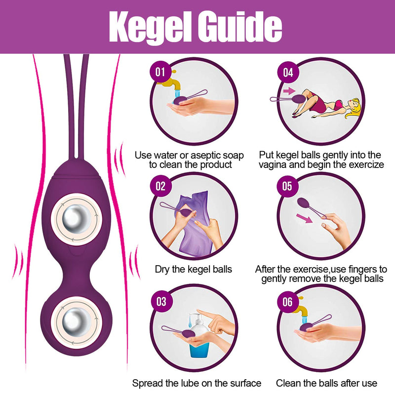 [Australia] - Kegal Balls Exercise Weight - Doctor Recommends: for Pelvic Floor Tightening & Strengthen Bladder Control & Prevent Prolapse (Set of 3) 