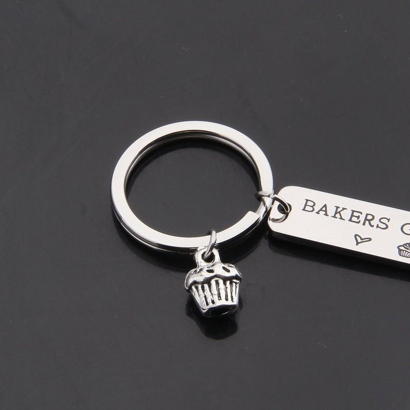 [Australia] - ENSIANTH Baker Gift Bakers Gonna Bake Keychain Cupcake Charm Jewelry Baking Theme Keychain Pastry Chef Gift Baker Keychain 