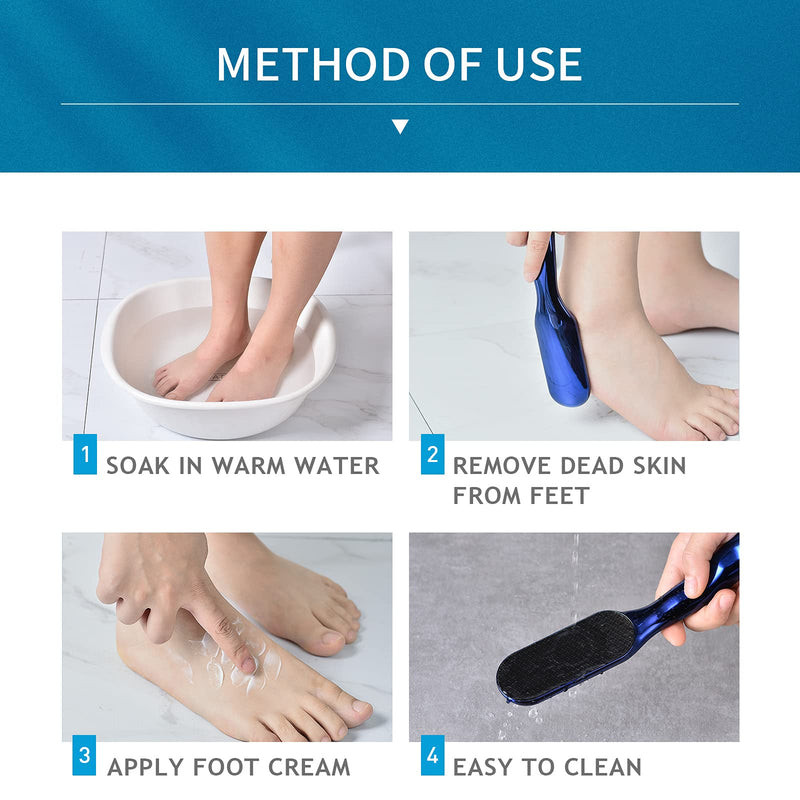 [Australia] - Foot File Callus Remover for Feet,KUMBAZZ Nano Glass Foot File for Dead Skin,Gently for Foot Callus Remover,Cracked Heel Pedicure Tools,Wet and Dry Feet 