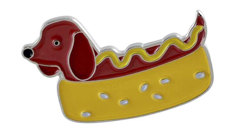 [Australia] - Forge Hot Dog Puppy in Bun Lapel Pin (1 Pin) 