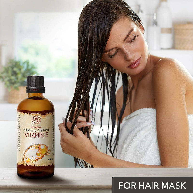 [Australia] - Vitamin E Oil 200ml for Hair, Face, Body, Anti Aging Skin Care for Sensitive Oil - Anti Wrinkle Natural Tocopherol Oil 