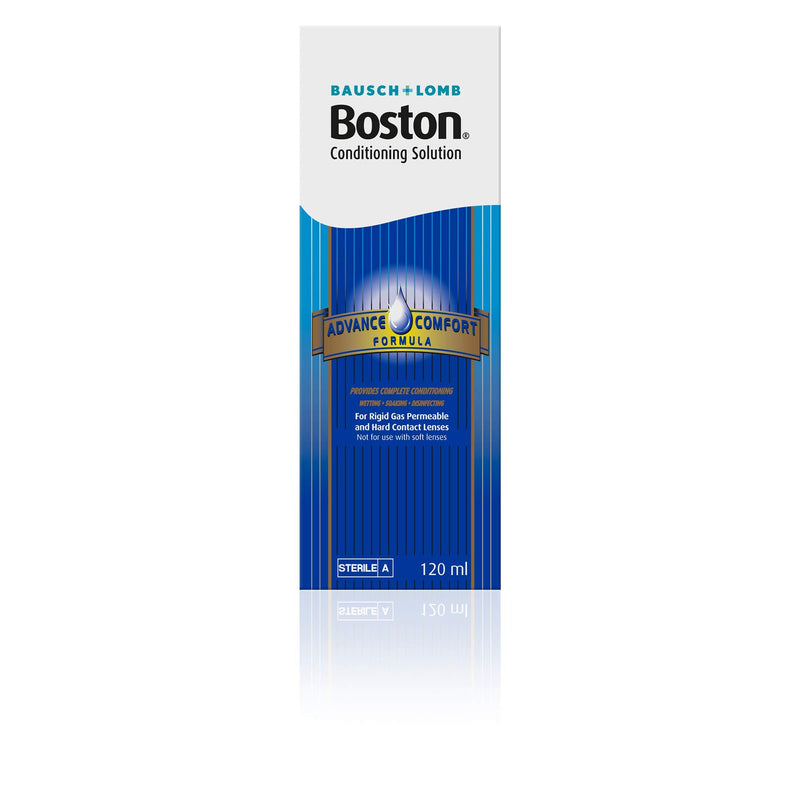 [Australia] - Boston Advance Conditioning Solution, 120ml - Condition your Lenses - Cushions and Rehydrates for Comfortable Wear - For Rigid Gas Permeable (RGP) and Hard Contact Lenses 