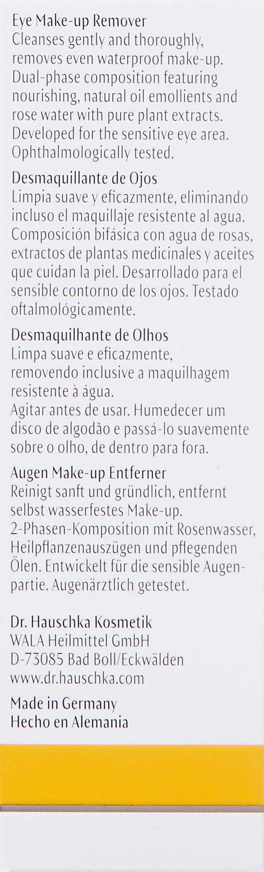 [Australia] - Dr. Hauschka Eye Make-Up Remover, 2.5 Fl Oz 