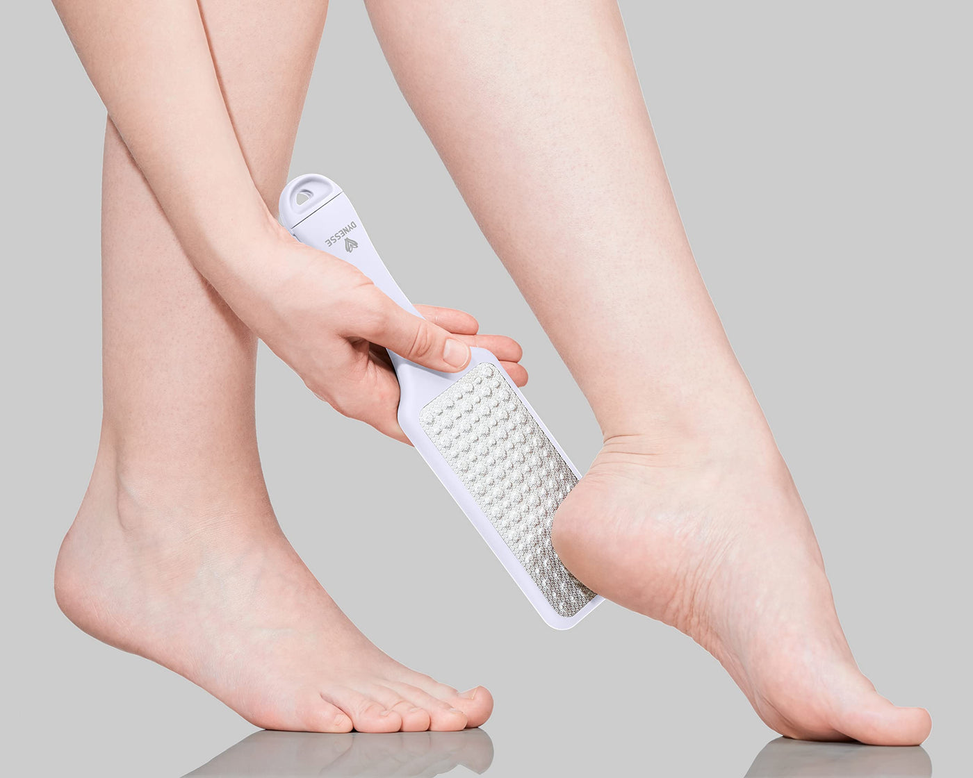 DYNESSE Foot File. Best Premium Pedicure Foot Rasp and Callus Remover.  3-in-1 Tool. Removes Hard Skin. No Risk of Injury. Stainless Steel.  Ergonomic