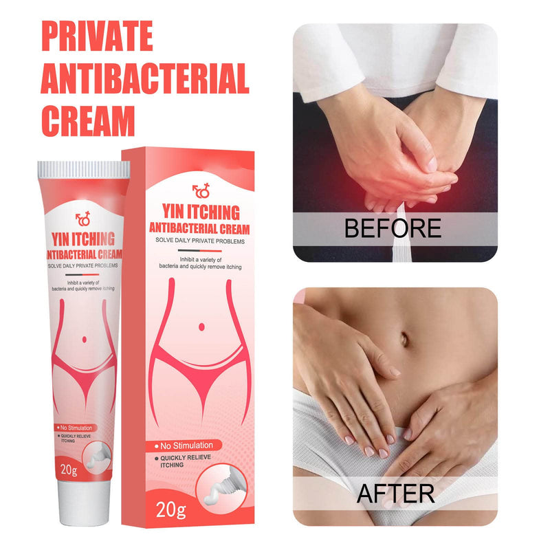 [Australia] - Private Parts Itch Relief Cream,ANGGREK 2pcs 0.7oz Women Private Parts Itch Relief Cream Feminine Itch Treatment Cream for Health Care 