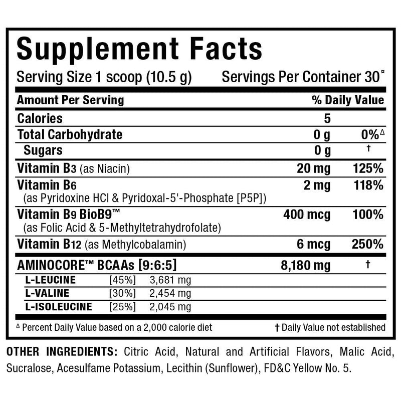 [Australia] - ALLMAX Nutrition AMINOCORE BCAA Powder, 8.18 Grams of Amino Acids, Intra and Post Workout Recovery Drink, Gluten Free (Pineapple Mango, 315 Grams) Pineapple Mango 11.11 Ounce (Pack of 1) 