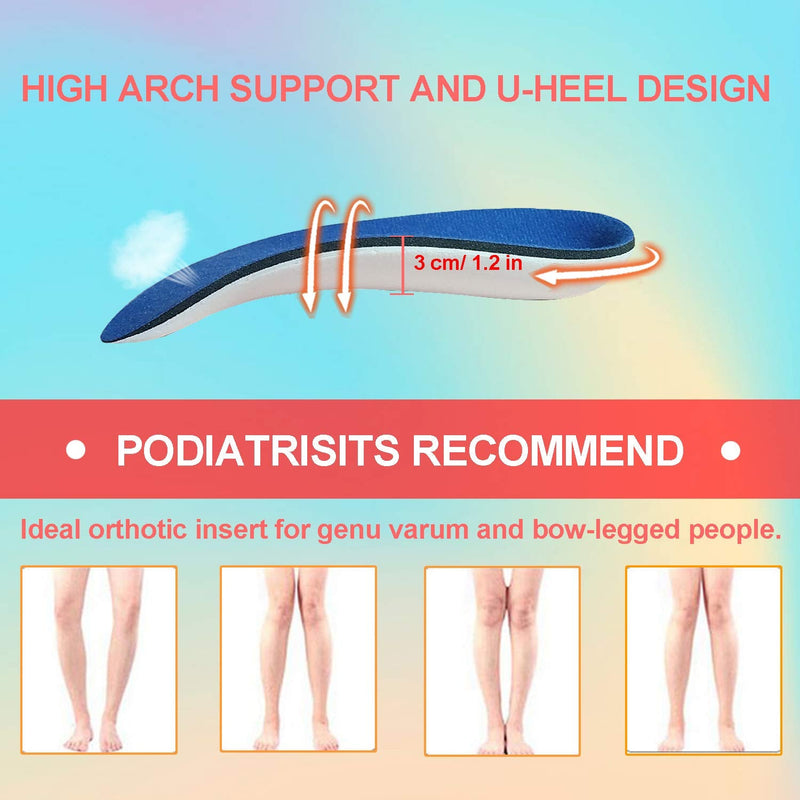 [Australia] - Orthotic Inserts 3/4 Length, Plantar Fasciitis Inserts for Flat Feet, Plantar Fasciitis, Bone Spur, Arch Support Insoles for Men and Women for Walking, Running, Sport M- W9-10.5 | M7.5-9 
