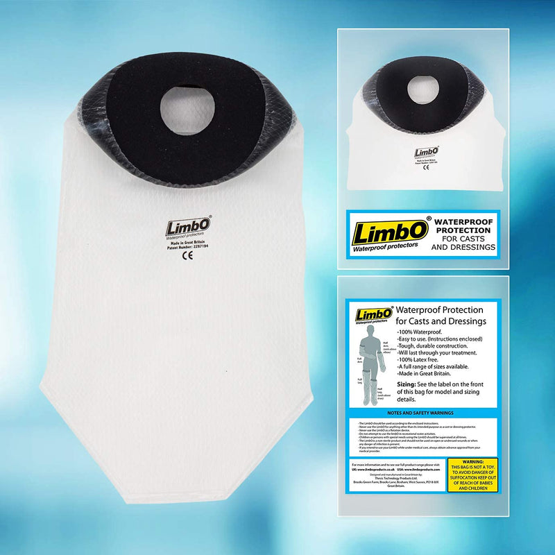 [Australia] - LimbO Waterproof Protectors Dressing Cover, Adult Hand Shower Cover MITT, 22 to 25 cm Forearm Circumference Cast circumference of 33 cm max Protector 