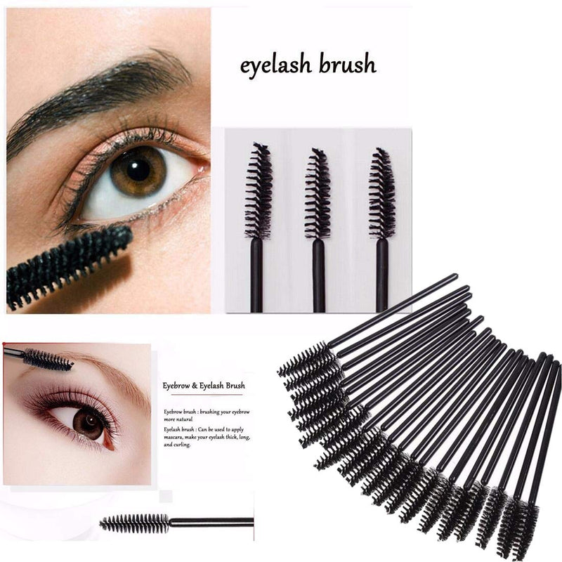 [Australia] - 100 PCS Disposable Makeup Applicators Eyelash Mascara Brushes Lip Brushes Mascara Wands Cosmetic Lipstick Wands Tool Kits… 100pc BlackWhite 