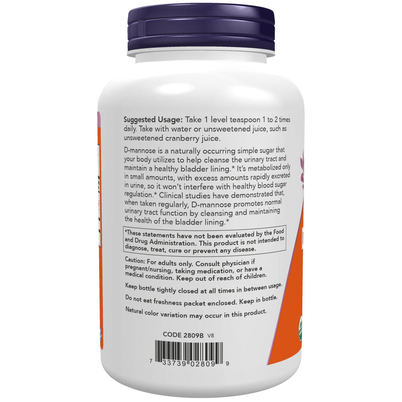 [Australia] - NOW Supplements, D-Mannose Powder, Non-GMO Project Verified, Healthy Urinary Tract*, 6-Ounce 