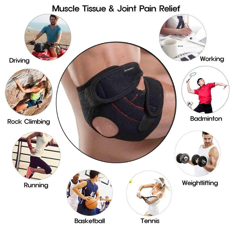 [Australia] - Senston Elbow Brace Adjustable Breathable Neoprene Elbow Support Arm Wrap Strap 1 Pack 