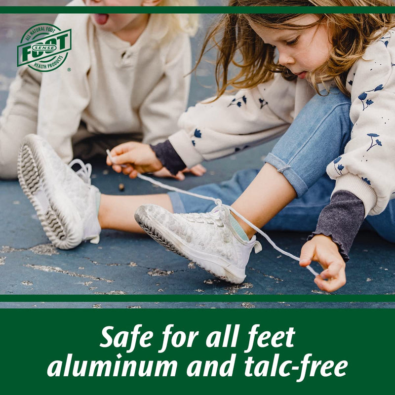 [Australia] - Natural Foot and Shoe Odor Eliminator – Talc-Free Shoe Deodorizer and Body Powder Neutralizes Smelly Odors – Long-Lasting, Fast-Acting Foot Powder for Kids and Adults – USA-Made by Foot Sense, 3.5 Oz. 