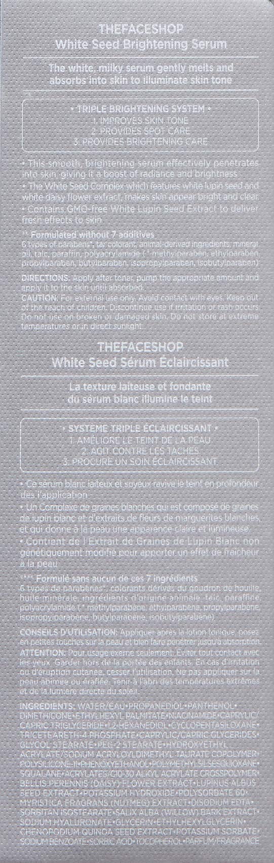 [Australia] - The Face Shop White Seed Real Whitening Essence / Brightening Serum 50Ml 