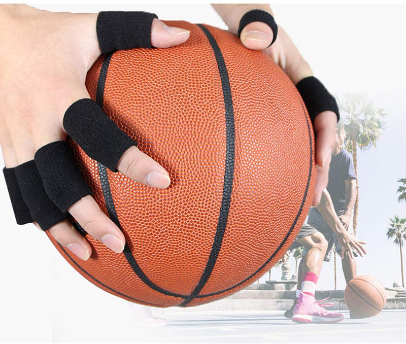 [Australia] - Onwon 20 Pieces Finger Sleeves Thumb Splint Braces Support Elastic Compression Braces Stretchy Finger Protector for Relieving Pain Calluses Arthritis Knuckle Sports Aid 