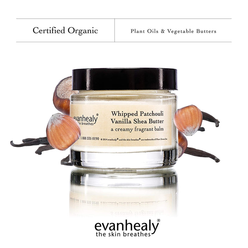 [Australia] - evanhealy Whipped Patchouli Vanilla Shea Butter | Organic Handcrafted Shea Butter | Skin Moisturizer for Face & Body 