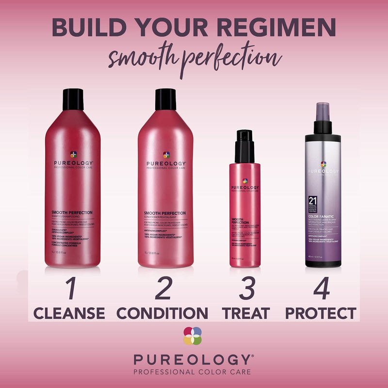 [Australia] - Pureology | Smooth Perfection | Conditioner | For Frizz-Prone, Colour Treated Hair | Vegan | 1000ml 