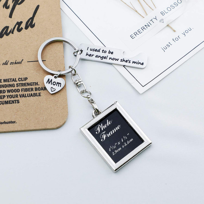 [Australia] - Memorial Keychain Memorial Dad Keychain Memorial Gifts Dad I Can't See You But I Know You are by My Side in Memory of Dad in Memory of Loved One Mom Sympathy Gift PF-Mom used to be 