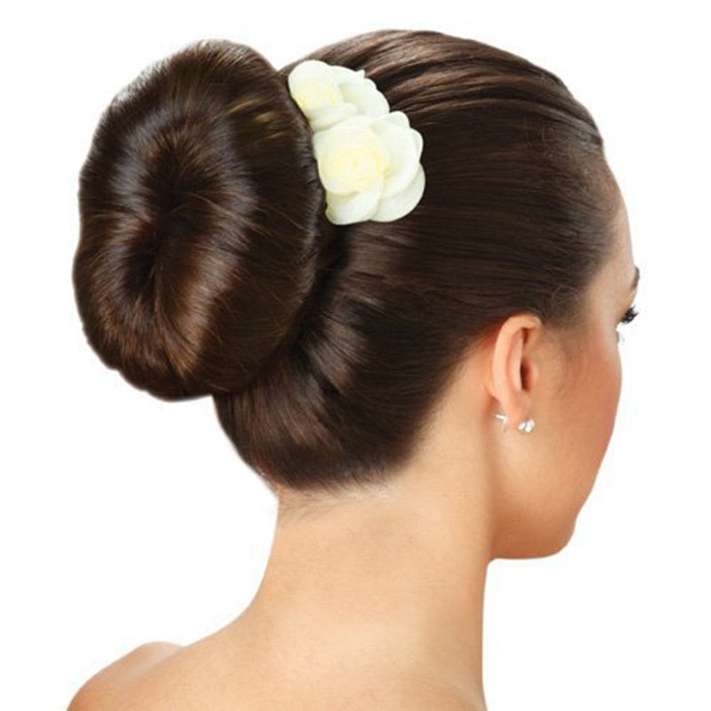 [Australia] - Hair-so? Massive 6 Inches Wide Big Hair Bun Extra Large Hair Doughnut Donut Bridal Wedding Hollywood Hair Style Bun Ring - Choose Colour- Brown, Black or Blonde (Black) 