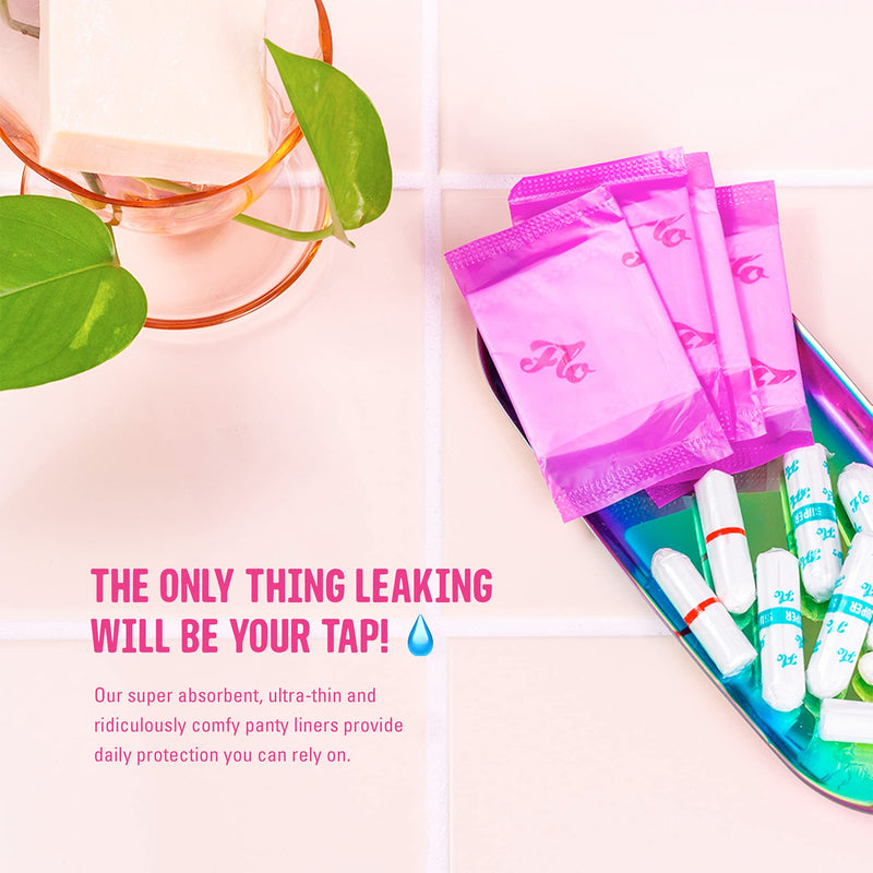 [Australia] - Flo Organic Bamboo Leakproof, Highly Absorbent Slim Panty Liners - Individually Wrapped - Biodegradable & Cruelty, Plastic & Vegan Free - 24 Pack 24 Count (Pack of 1) 