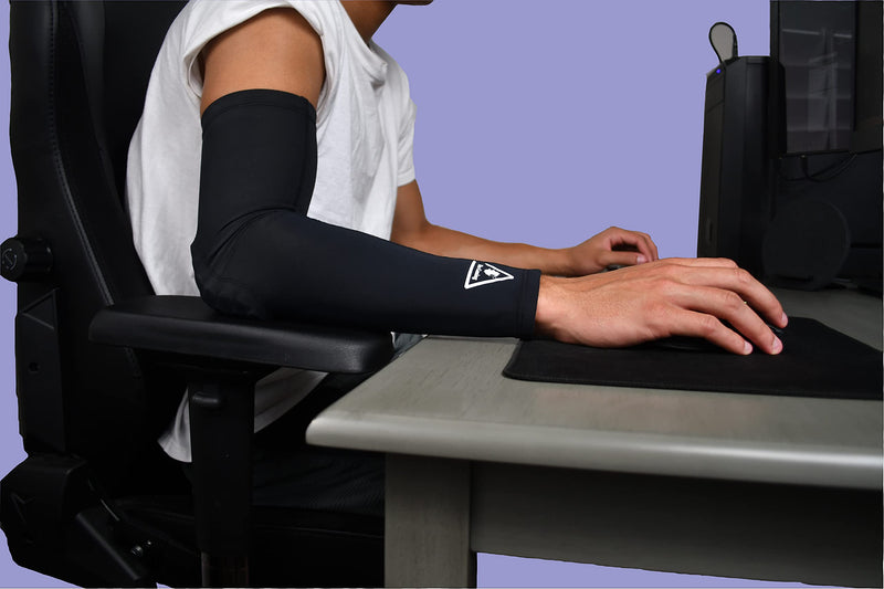[Australia] - Flex Gaming Sleeve - Professional Grade Esports Compression Gaming Arm Sleeve With Elbow Pad (1 Sleeve - Large) 