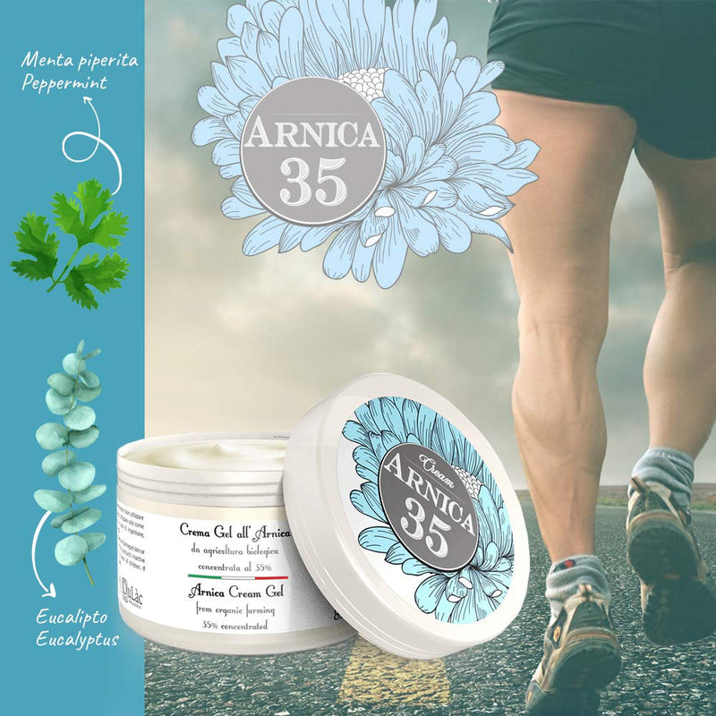 [Australia] - Dul�c Arnica Gel Cream Extra Strong 250ml Great for Muscle and Joint Massage, Even After Sports, Made in Italy with 35% Organic Arnica Montana, Cooling Effect 