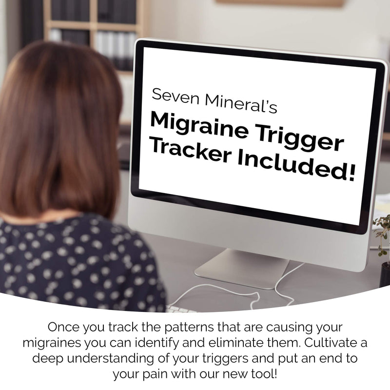 [Australia] - Natural Migraines Relief Spray - Powerful Magnesium Oil Blend with Essential Oils (Lavender, Sweet Marjoram, Peppermint, Rosemary, and Basil) for Headache Relief - Made in USA - Free Trigger Tracker 