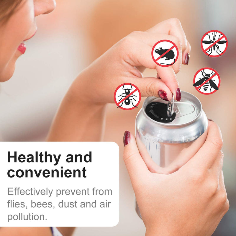 [Australia] - 15 Pieces Beverage Can Lid Beverage Can Closure Drink Tops Cover Can End Seal Closure for Beer Soda Canned Drinks in Random Color 