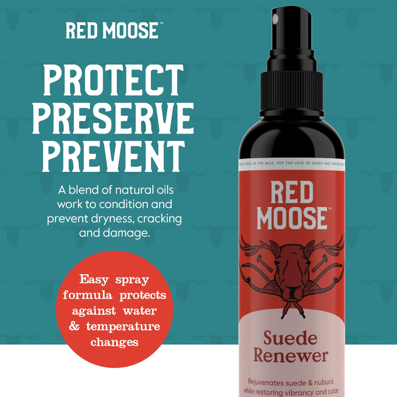 [Australia] - Suede Cleaner - Suede Shoe Cleaner and Boot Care Repair Spray - Red Moose 