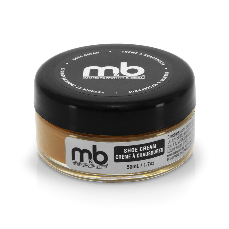 [Australia] - Moneysworth & Best Shoe Cream - Professional Leather Shoe Polish - Natural Waxes Condition, Re-color and Polish Smooth Leather Shoes and Boots - Over 30 Colors Available - 50 ml/1.7oz Banana 