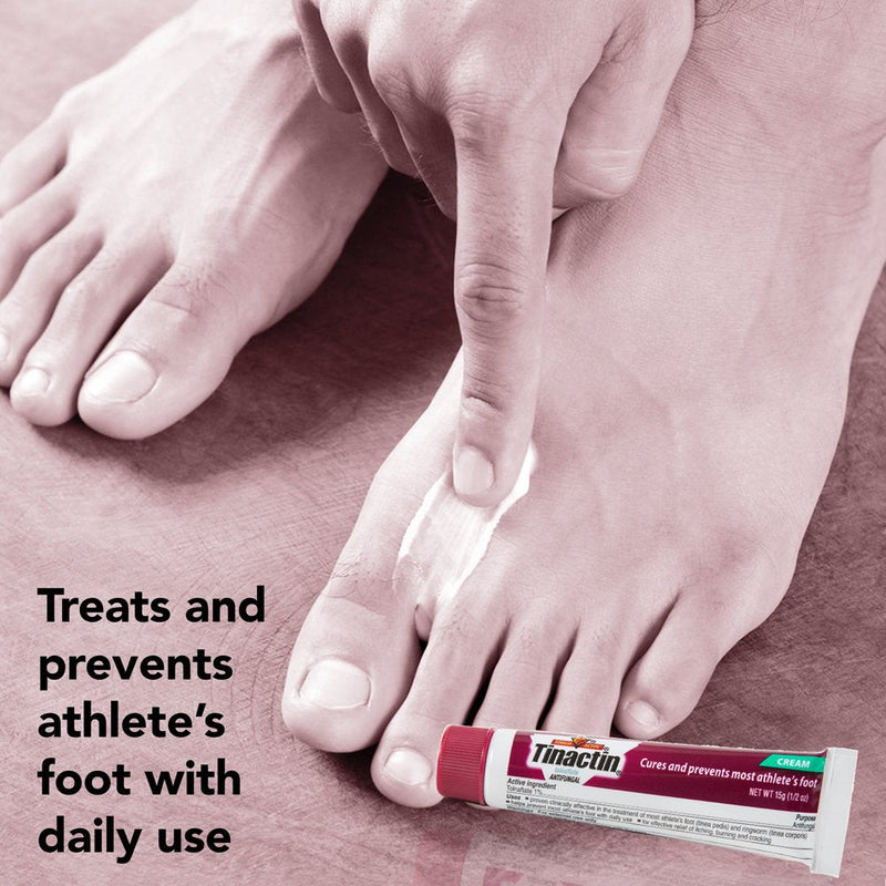 [Australia] - Tinactin Athlete's Foot Cream, Tolnaftate 1%, Antifungal, AF Treatment, Proven Clinically Effective on Most Athlete’s Foot and Ringworm, Cream, 1 Ounce, 30 Grams, Tube 